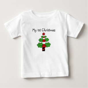 1st Christmas Infants Christmas T-shrt Baby T-Shirt