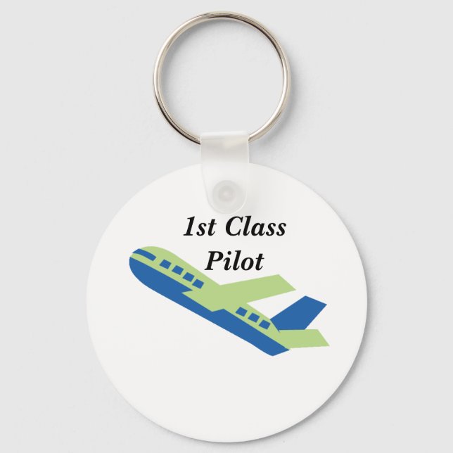 1st Class Pilot Keychain (Front)