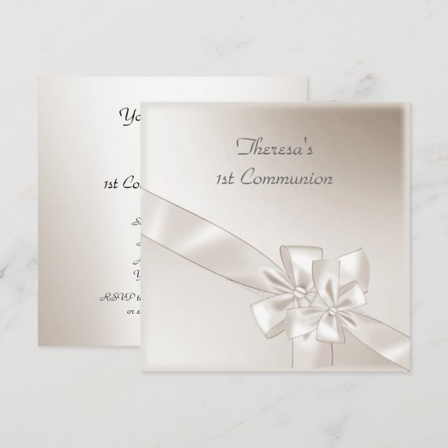 1st Communion Party Invitation (Front/Back)