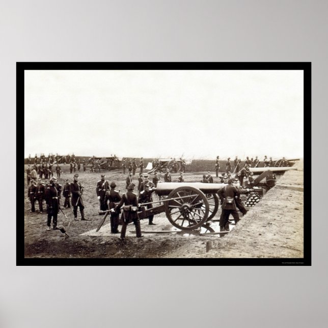 1st Connecticut Heavy Artillery at Fort Richardson Poster (Front)