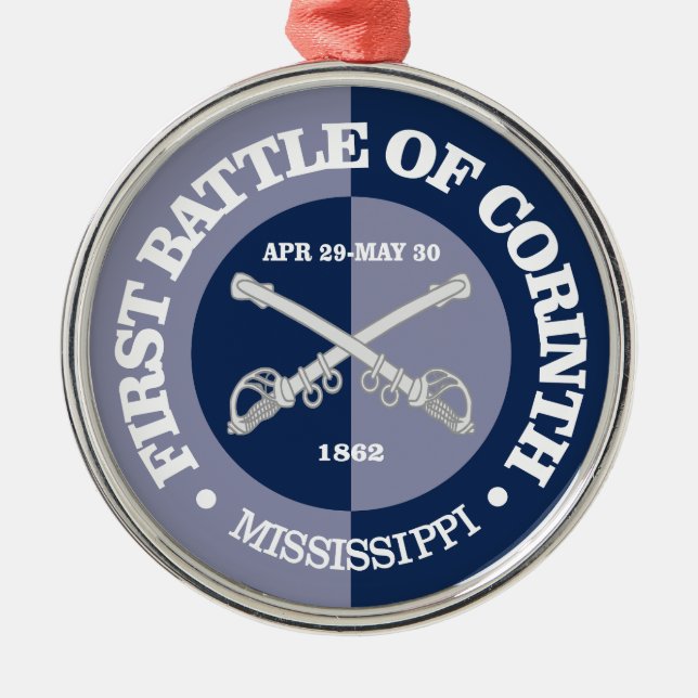 1st Corinth (B&G) Metal Ornament (Front)