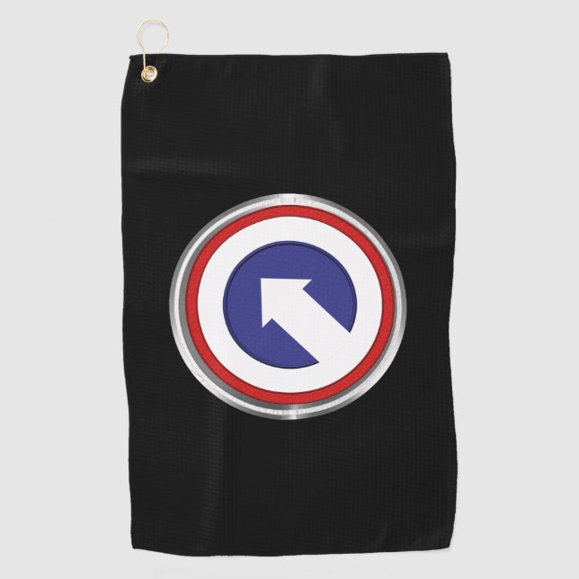 1st Corps Support Command Custom Patch Golf Towel (Front)