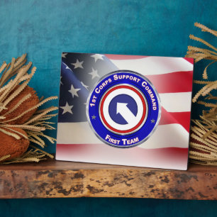 1st Corps Support Command Plaque