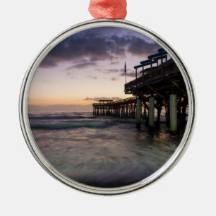 1st Dawn Cocoa Pier Metal Ornament