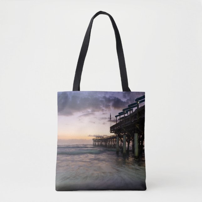 1st Dawn Cocoa Pier Tote Bag (Front)