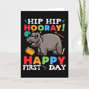 1st Day of 1st Grade First Day of School Card