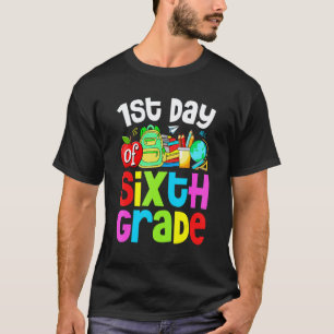 1st Day Of 6th Grade Cute Teacher Student Squad T-Shirt