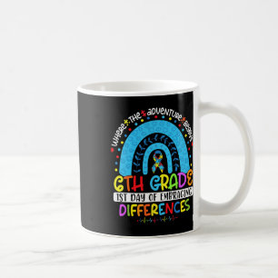1st Day Of Embracing Differences 6th Grade Autism  Coffee Mug