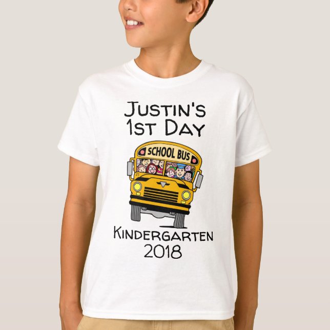 1st day of Kindergarten / any grade T-Shirt (Front)
