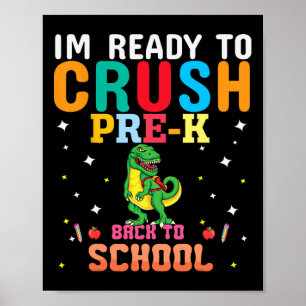1st Day Of Preschool Girls Prek Boys Ck To School Poster