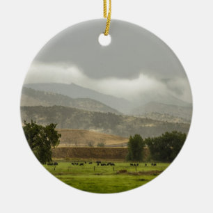 1st Day of Rain Great Colorado Flood Ceramic Ornament
