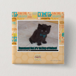 1st Day of School 2 Inch Square Button