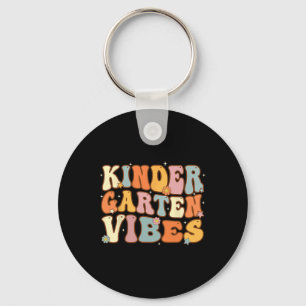 1st Day Of School Kindergarten Vibes Student Teach Keychain