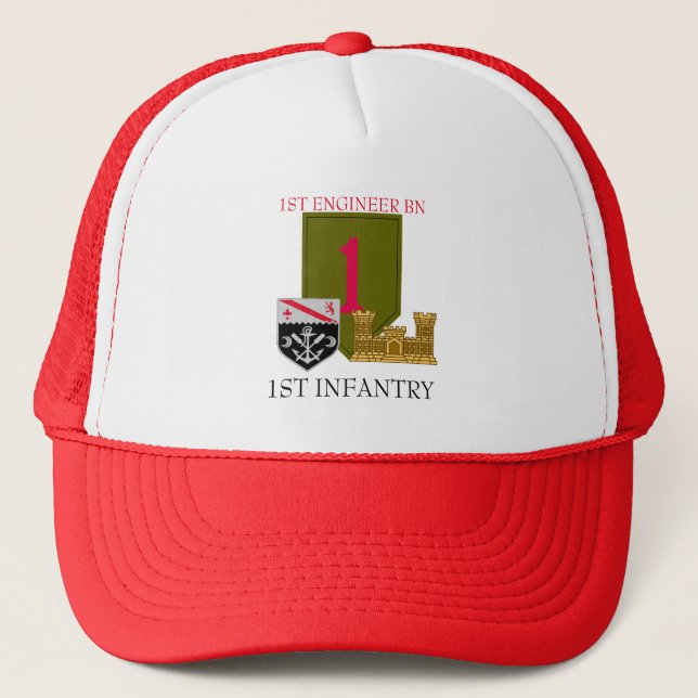 1ST ENGINEER BATTALION 1ST INFANTRY HAT (Front)