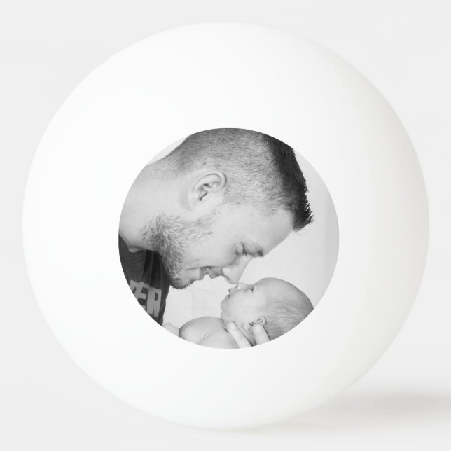 1st Father's Day Custom Photo Ping Pong Ball (Front)