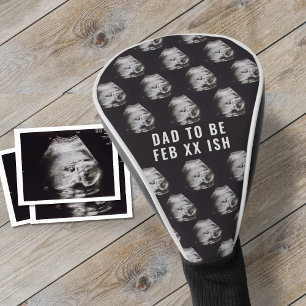 1st Father's Day Dad to Be Ultrasound Photo Golf Head Cover