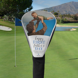 1st Father's Day Photo Golf Head Cover