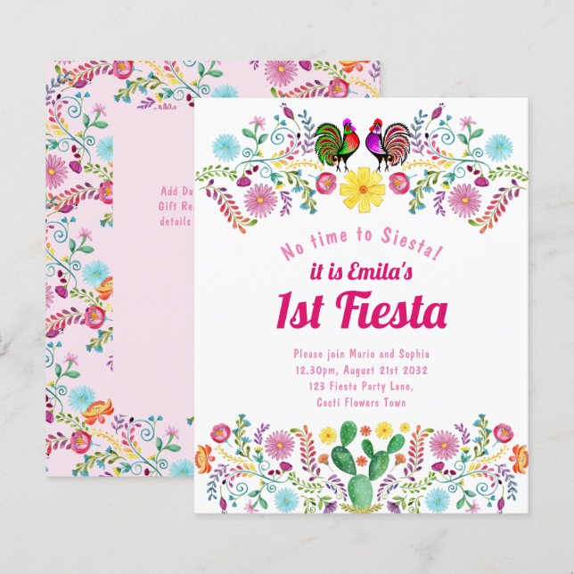 1st Fiesta Birthday For a Girl Folkart BUDGET