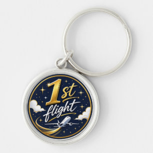 1st flight airplane keychain