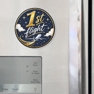 1st flight airplane magnet