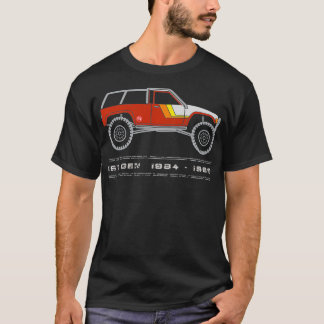 1st Gen 4Runner (19841989) Caged & Striped Red Ser T-Shirt