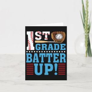 1st Grade Back To School 1st Grade Batter Up Baseb Card