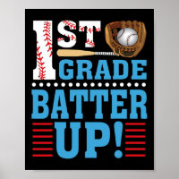 1st Grade Back To School 1st Grade Batter Up Baseb