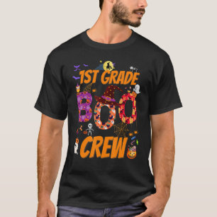 1st Grade Boo Crew Halloween Costume Student Teach T-Shirt
