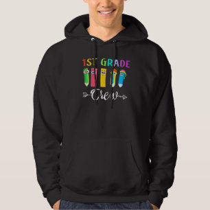 1st Grade Crew Cool First Day Of School Student Te Hoodie