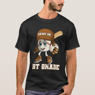 1St Grade Game On Baseball Back To School Boys Gir T-Shirt