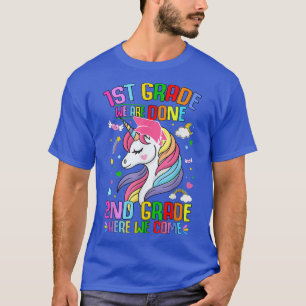 1st Grade Graduation 2nd Grade Unicorn Last Day Of T-Shirt