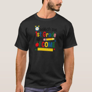 1st Grade Here We Come Teacher Cute Kids Back Scho T-Shirt
