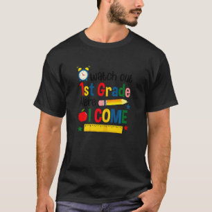 1st Grade Here We Come Teacher Cute Kids Back Scho T-Shirt