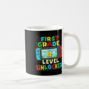 1st Grade Level Unlocked Funny Gamer Boys Ck To Sc Coffee Mug