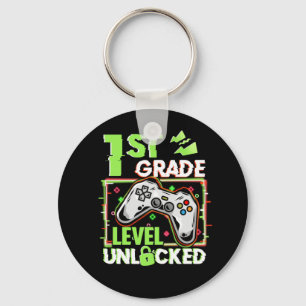1St Grade Level Unlocked Keychain