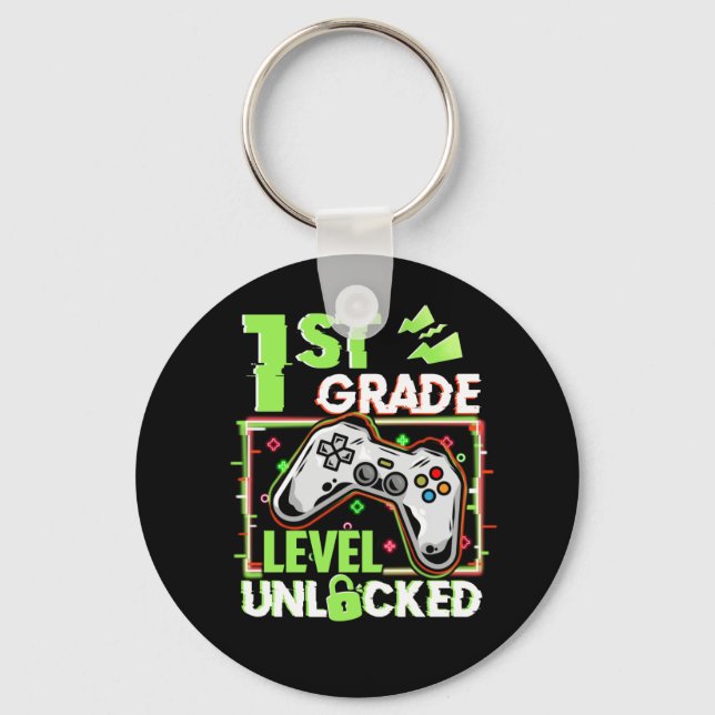 1St Grade Level Unlocked Keychain (Front)