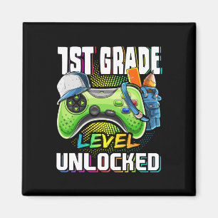 1st Grade Level Unlocked Video Game Ck To School B Magnet