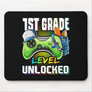 1st Grade Level Unlocked Video Game Ck To School B Mouse Pad