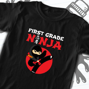 1st Grade Ninja Kick First Day Back To School T-Shirt