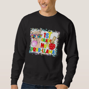 1st Grade No Prob-Llama Teacher Student First Day Sweatshirt
