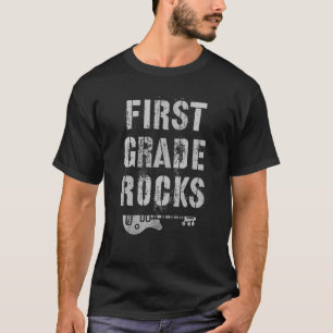 1St GRADE Rocks Student Teacher Rockstar Team Rock T-Shirt