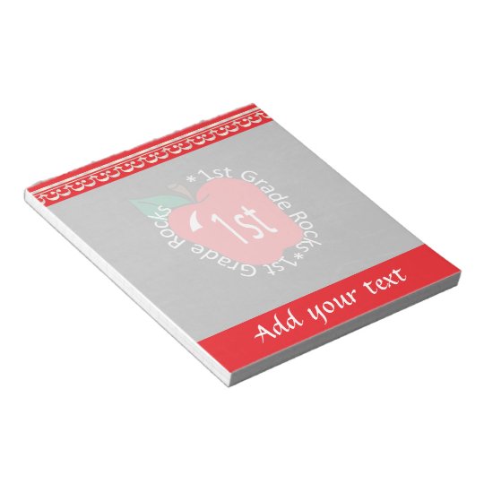 1st Grade School Teachers Rock Notepad