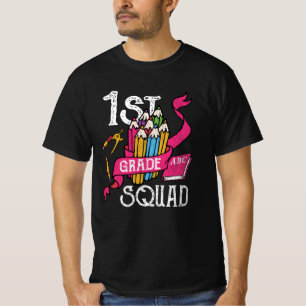 1st Grade Squad Back to School Student Kids Gift T-Shirt