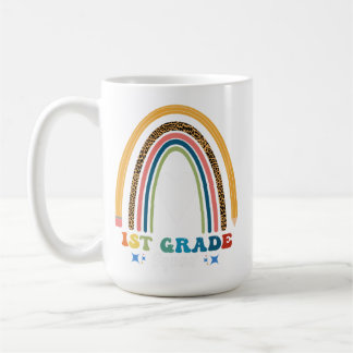 1st Grade Squad Rainbow Pencil T-Shirt Coffee Mug