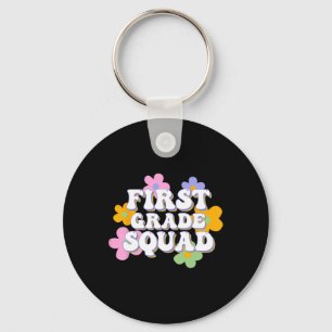 1st Grade Squad Team Ck To School Teachers Student Keychain