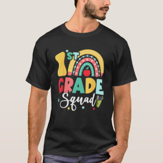 1st Grade Squad Team Funny Back To School Girls Bo T-Shirt