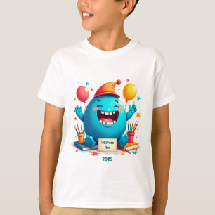 1st Grade Star Celebration – Cute Cartoon Design T-Shirt
