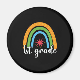 1st Grade Teacher 1st Grade Rainbow Lover Magnet