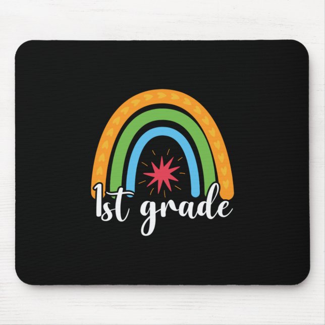 1st Grade Teacher 1st Grade Rainbow Lover Mouse Pad (Front)