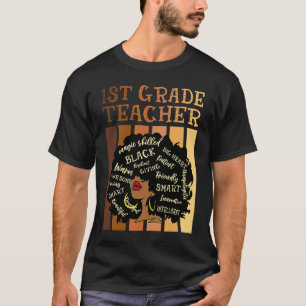 1st Grade Teacher Black Magic Skilled Awesome Big T-Shirt
